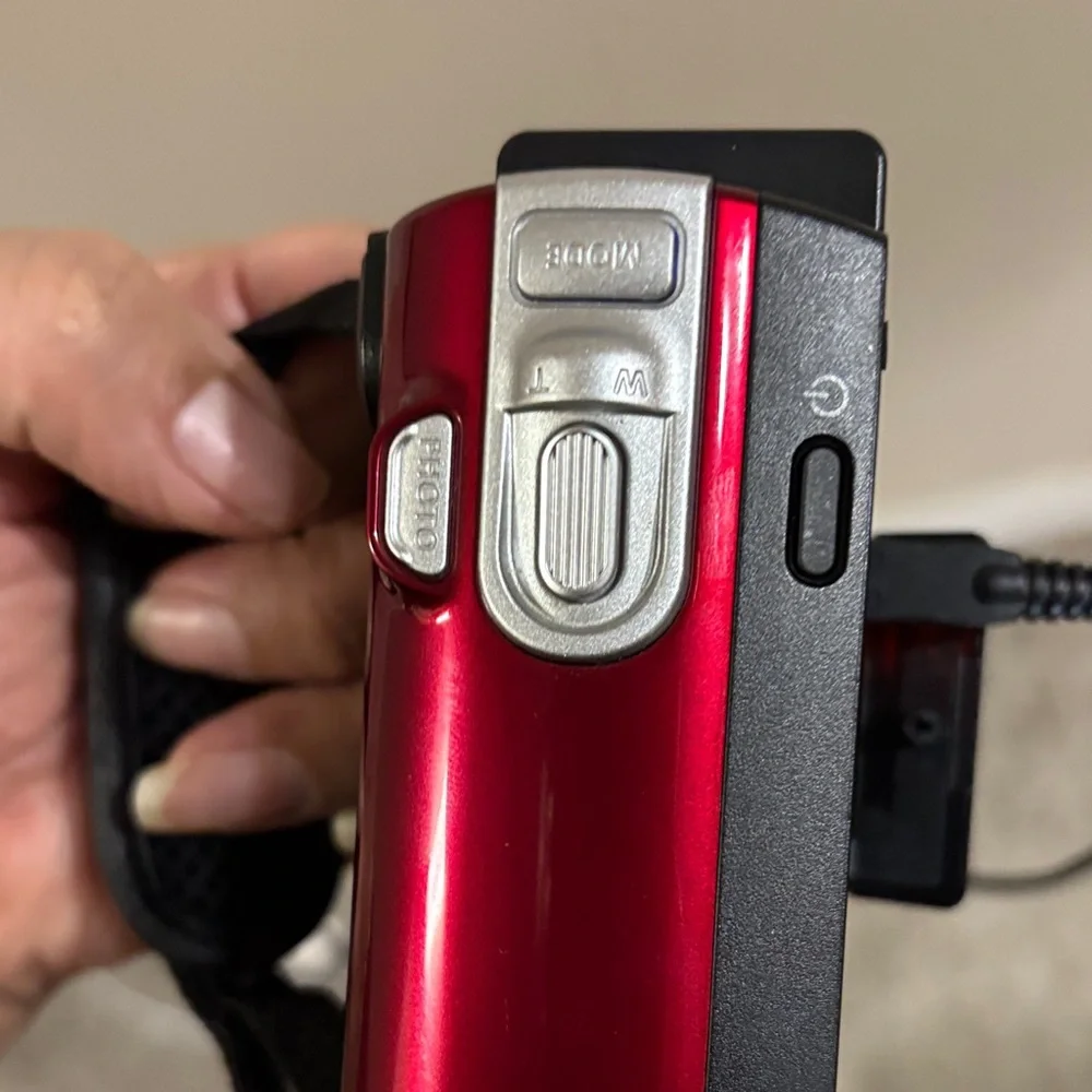 Samsung Black and Red Video Camcorder